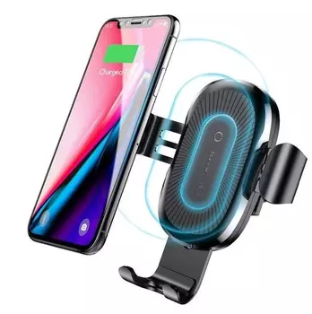 Держатель с беспроводной зарядкой Baseus Wireless Charger Gravity Car Mount