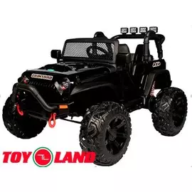 Детский автомобиль Toyland JC666 4х4 чёрный (+ Защитный чехол СМЕШАРИКИ в подарок!)
