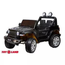 Детский автомобиль Toyland Jeep Rubicon YEP5016 Чёрный (+ Защитный чехол СМЕШАРИКИ в подарок!)