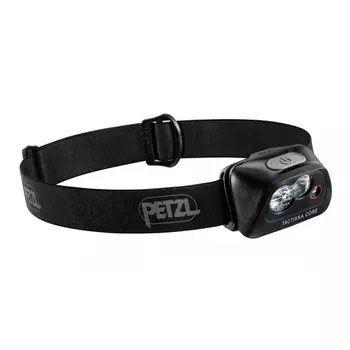 Фонарь светодиодный налобный Petzl Tactikka Core черный, 450 лм, аккумулятор (+ Антисептик-спрей для рук в подарок!)