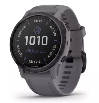Garmin Fenix 6s Pro Solar аметистовый с темно-серым ремешком