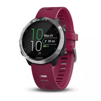 Garmin Forerunner 645 Music с вишневым ремешком