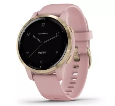 Garmin Vivoactive 4s розовые с золотистым безелем