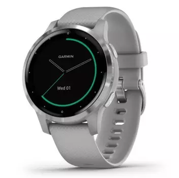 Garmin Vivoactive 4s серые с серебристым безелем