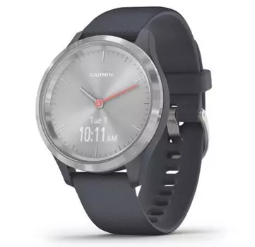 Garmin Vivomove 3S серебристый циферблат с гранитно-синим ремешком