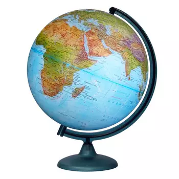 Глобус «Двойная карта» диаметром 320 мм, с подсветкой