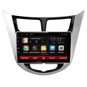 Головное устройство Subini HYD901 с экраном 9" для Hyundai Solaris 2011+ (+ Камера заднего вида в подарок!)