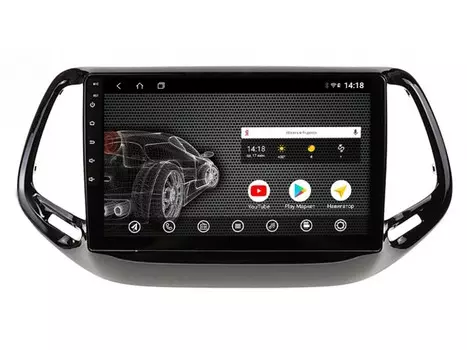 Головное устройство vomi ST458R10-T3 для Jeep Compass 09.2016+ (+ Камера заднего вида в подарок!)