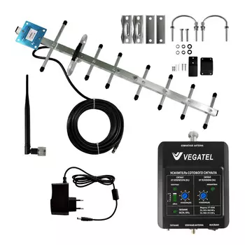 Готовый комплект усиления сотовой связи GSM для дачи VEGATEL VT-900E-kit (LED) (+ Кронштейн в подарок!)