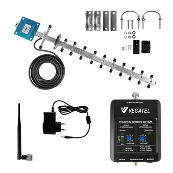 Готовый комплект усиления сотовой связи VEGATEL VT2-3G-kit (LED) (+ Кронштейн в подарок!)