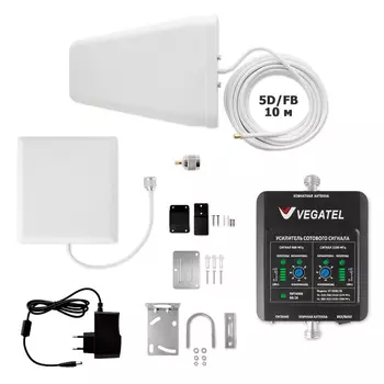 Готовый комплект усиления сотовой связи VEGATEL VT-900E/3G-kit (дом, LED) (+ Кронштейн в подарок!)