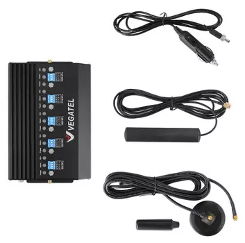 Готовый комплект усиления сотовой связи в автомобиле VEGATEL AV1-5B-kit (5 диапазонов)