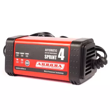 Интеллектуальное зарядное сетевое устройство AURORA SPRINT 4 (6/12В) (+ Антисептик-спрей для рук в подарок!)