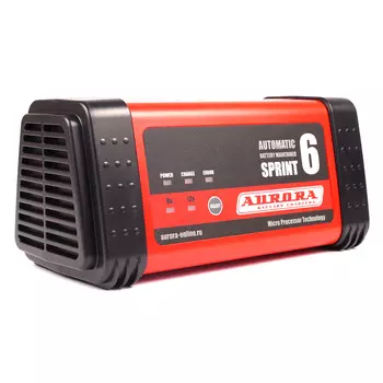 Интеллектуальное зарядное сетевое устройство AURORA SPRINT 6 (6/12В) (+ Антисептик-спрей для рук в подарок!)