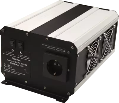 Инвертор DC-AC, 24В/1500Вт СибВольт 1524 (+ Автомобильные коврики для впитывания влаги в подарок!)