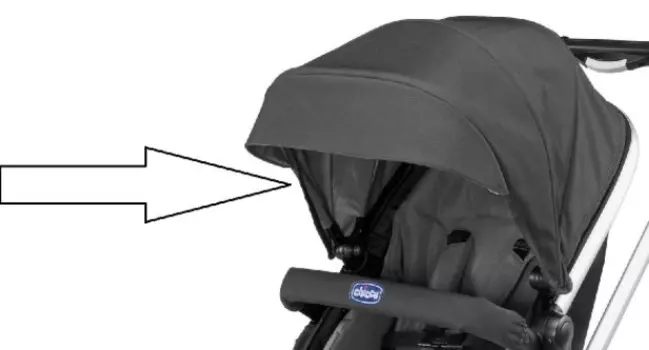 Капюшон для коляски Chicco Urban Anthracite