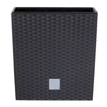 Кашпо для цветов Prosperplast Rato Low 64+37л, антрацит