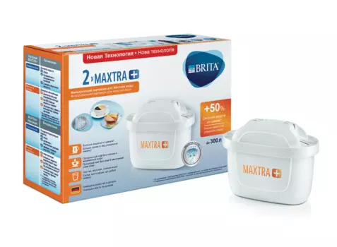 Кассета BRITA MAXTRA+ Жесткость упаковка 2 шт. (+ Антисептик-спрей для рук в подарок!)