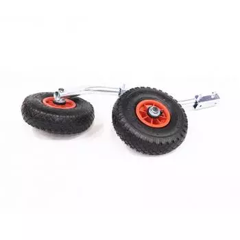 Колеса транцевые "СЛЕДОПЫТ" 40 см, хром, быстросъемные, в сумке (комплект)