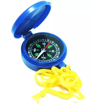 Компас жидкостный Kromatech 45 мм, с крышкой и шнурком (+ Антисептик-спрей для рук в подарок!)