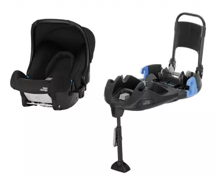 Комплект автокресло Britax Romer Baby-Safe + ременная база Cosmos Black