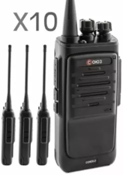 Комплект раций СОЮЗ-2х10 черный (Официальный дилер в России)