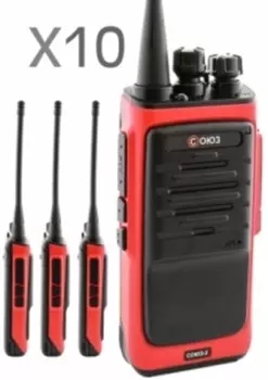 Комплект раций СОЮЗ-2х10 красный (Официальный дилер в России)