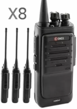 Комплект раций СОЮЗ-2х8 черный (Официальный дилер в России)