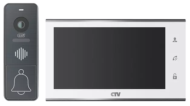 Комплект видеодомофона CTV-DP4707IP (белый) (+ Салфетки из микрофибры в подарок)