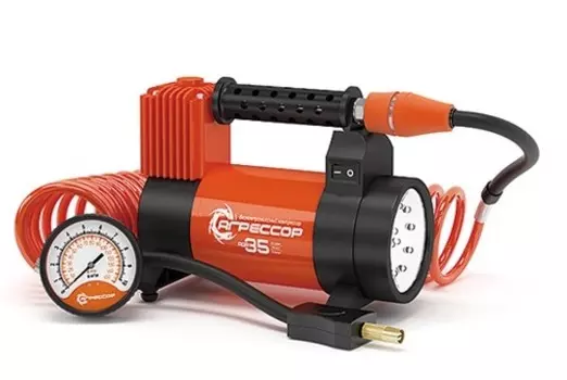 Компрессор автомобильный Агрессор AGR-35L (+ Мешки для колёс в подарок!)