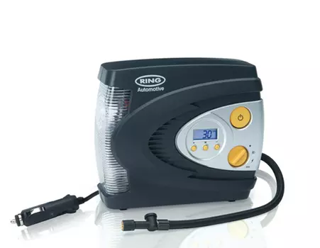 Компрессор автомобильный автоматический Ring Automotive RAC630 с фонарем