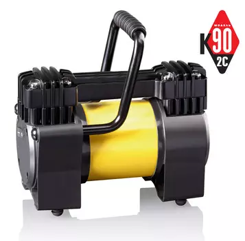 Компрессор автомобильный КАЧОК К90x2C (+ Мешки для колёс в подарок!)