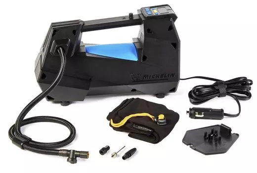 Компрессор цифровой программируемый однопоршневой MICHELIN 12312(LED) (+ Мешки для колёс в подарок!)