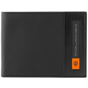Кошелек Piquadro Bios, черный, 13x10x1,5 см