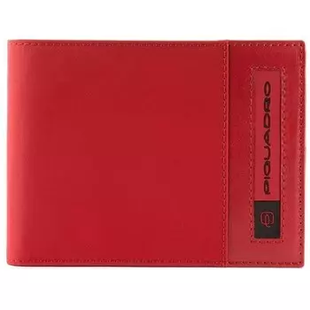 Кошелек Piquadro Bios, красный, 11x9x1,5 см