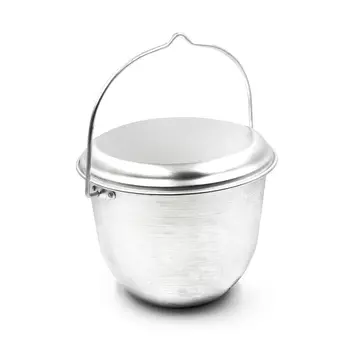 Котел штамп. алюм. с крышкой-миской 4.5л (+ Антисептик-спрей для рук в подарок!)