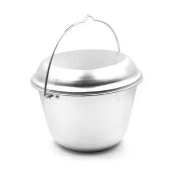 Котел штамп. алюм. с крышкой-миской 6.0л (+ Антисептик-спрей для рук в подарок!)