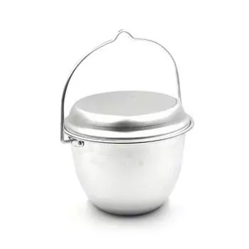 Котелок костровой "СЛЕДОПЫТ" конический, 2,5 л, алюм.