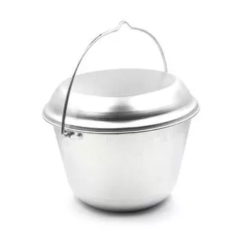 Котелок костровой "СЛЕДОПЫТ" конический, 6 л, алюм.