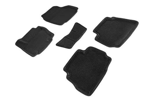 Коврики EVA 3D ромб для Ford Mondeo IV (овальный крепеж) 2007-2010 (черные, 95276)