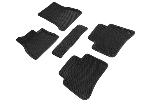 Коврики EVA 3D ромб для Mercedes-Benz S-Class W222 long 2013-2020 (черные, 95392)