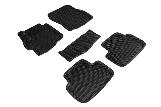Коврики EVA 3D ромб для Mitsubishi ASX 2010-н.в. (черные, 95325)