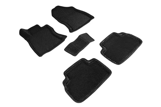 Коврики EVA 3D ромб для Subaru Forester V 2018-н.в. (черные, 95342)