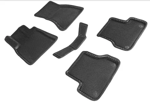 Коврики EVA 3D ромб Seintex для Audi A6 (C7) 2011-2017 (черные, 95263)
