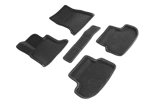 Коврики EVA 3D ромб Seintex для BMW 5 Ser F-10 2013-2016 (черные, 95273)