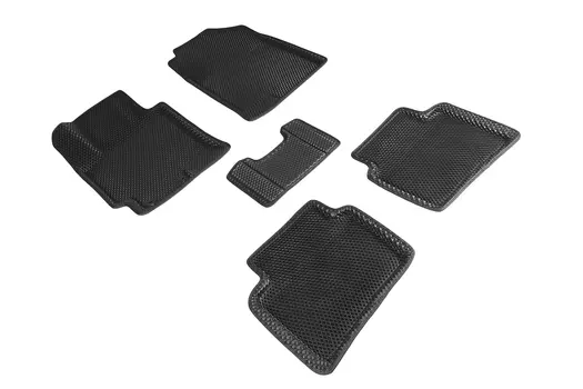 Коврики EVA 3D ромб Seintex для Hyundai Solaris II 2016-н.в. (черные, 95182)