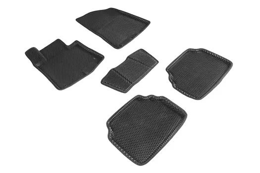 Коврики EVA 3D ромб Seintex для Hyundai Sonata VIII (DN8) 2019-н.в. (черные, 95212)
