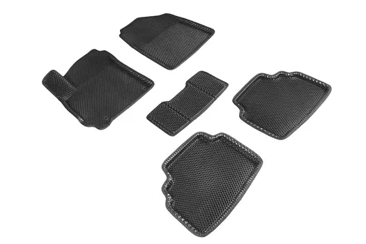 Коврики EVA 3D ромб Seintex для KIA Seltos 2019 (черные, 95483)