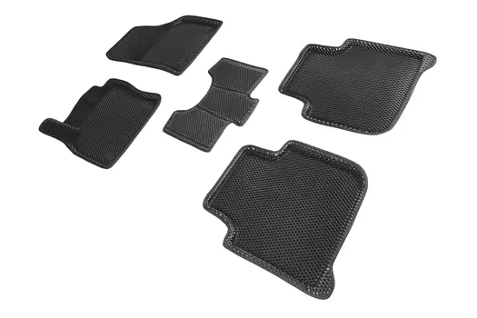 Коврики EVA 3D ромб Seintex для Skoda Kodiaq 2016-н.в. (черные, 95337)