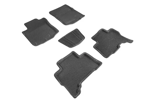 Коврики EVA 3D ромб Seintex для Toyota Land Cruiser Prado 150 2013-н.в. (черные, 95195)